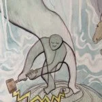 Détail de l'aquarelle