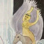 Détail de l'aquarelle